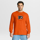 Philadelphia Flyers Fanatics Authentic Pro Property Of Practice Long Sleeve T-Shirt Orange