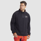 Philadelphia Flyers Fanatics Authentic Pro Rink Raglan Quarter-Zip Pullover Black