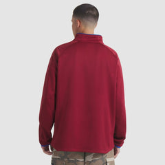 Colorado Avalanche Fanatics Authentic Pro Rink Raglan Quarter-Zip Pullover Burgundy