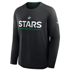 Dallas Stars Fanatics Authentic Pro Rink Tech Long Sleeve T-Shirt Black