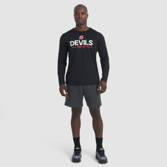 New Jersey Devils Fanatics Authentic Pro Rink Tech Long Sleeve T-Shirt Black