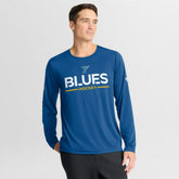 St. Louis Blues Fanatics Authentic Pro Rink Tech Long Sleeve T-Shirt Blue