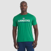 Vancouver Canucks Fanatics Authentic Pro Rink Tech T-Shirt Green
