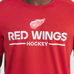 Detroit Red Wings Fanatics Authentic Pro Rink Tech T-Shirt Red