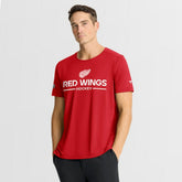 Detroit Red Wings Fanatics Authentic Pro Centennial Rink Tech T-Shirt Red