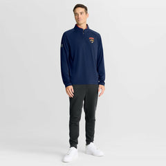 Florida Panthers Fanatics Authentic Pro Rink Training Quarter-Zip Pullover Navy