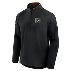 Philadelphia Flyers Fanatics Authentic Pro Rink Training Quarter-Zip Pullover Black