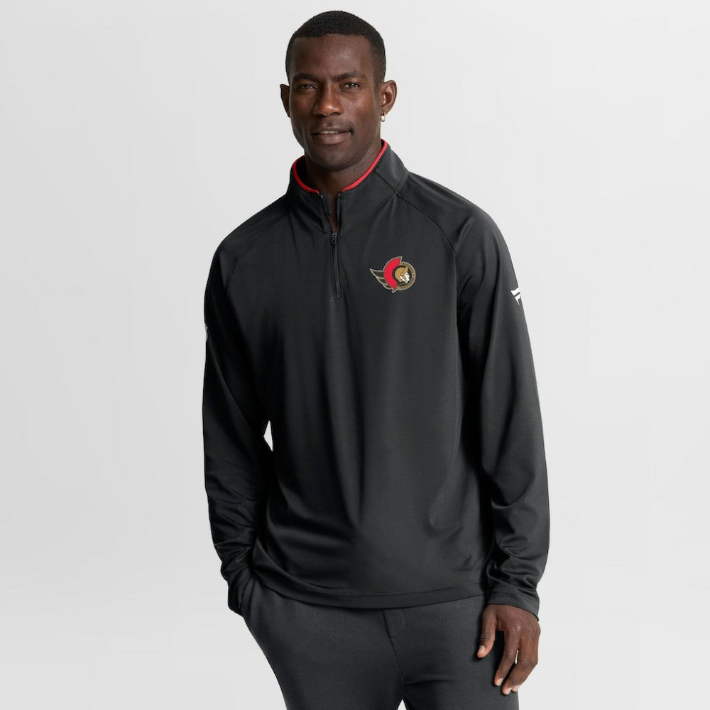 Ottawa Senators Fanatics Authentic Pro Rink Training Quarter-Zip Pullover Black