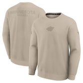 Minnesota Wild Fanatics Authentic Pro Road Tri-Blend Sweatshirt Tan