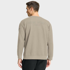 New York Islanders Fanatics Authentic Pro Road Tri-Blend Sweatshirt Tan