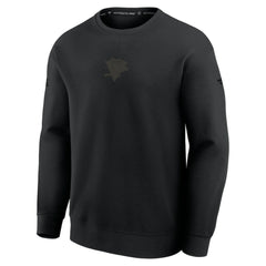 Pittsburgh Penguins Fanatics Authentic Pro Road Tri-Blend Sweatshirt Black