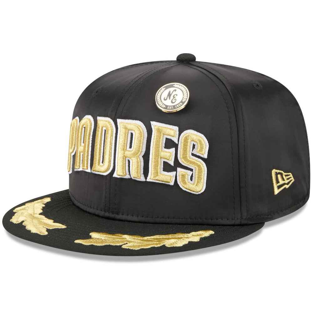 San Diego Padres 2025 59FIFTY Day Gold Leaf 59FIFTY Fitted Hat Black | New Era