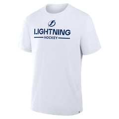 Tampa Bay Lightning Fanatics Authentic Pro Primary T-Shirt White