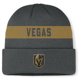 Vegas Golden Knights Fanatics Authentic Pro Rink Cuffed Knit Hat Gray