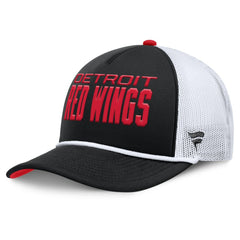 Detroit Red Wings Fanatics Authentic Pro Rink A-Frame Adjustable Hat Black/White