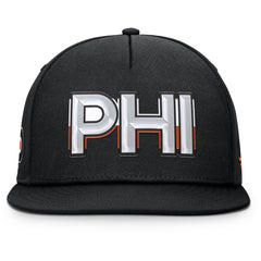 Philadelphia Flyers Fanatics Authentic Pro Rink Team Code Snapback Hat Black