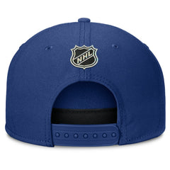 Vancouver Canucks Fanatics Authentic Pro Rink Team Code Snapback Hat Blue