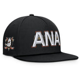 Anaheim Ducks Fanatics Authentic Pro Rink Team Code Snapback Hat Black