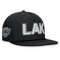 Los Angeles Kings Fanatics Authentic Pro Rink Team Code Snapback Hat Black