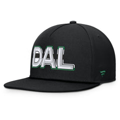 Dallas Stars Fanatics Authentic Pro Rink Team Code Snapback Hat Black