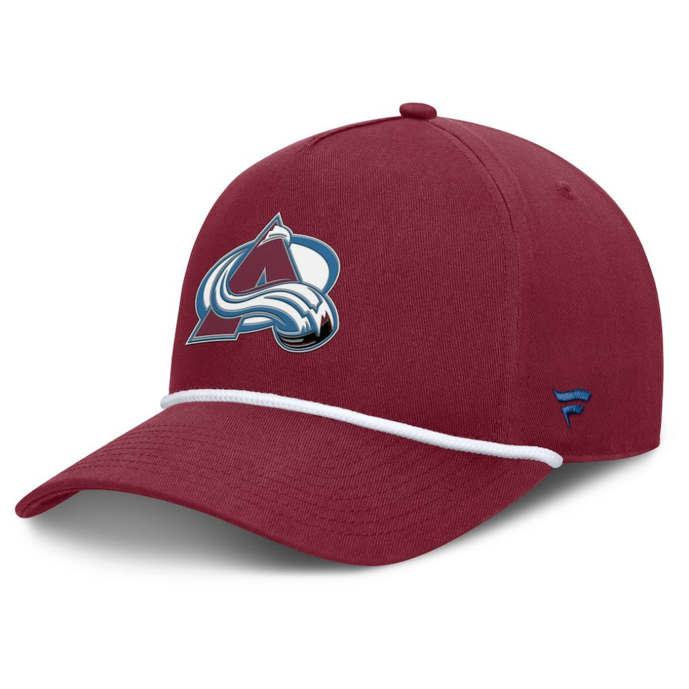 Colorado Avalanche Fanatics Authentic Pro Rink Roper A-Frame Adjustable Hat Burgundy