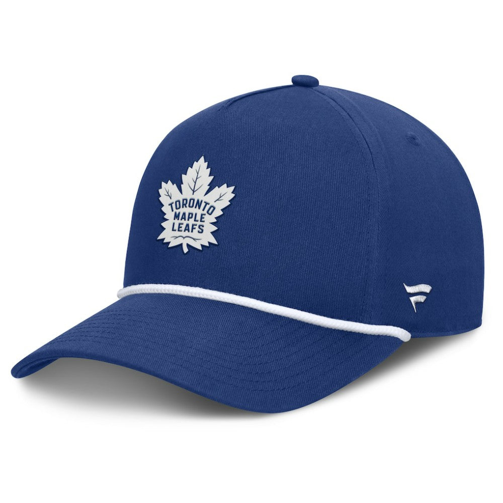 Toronto Maple Leafs Fanatics Authentic Pro Rink Roper A-Frame Adjustable Hat Blue