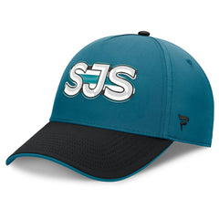 San Jose Sharks Fanatics Authentic Pro Rink Team Code Flex Hat Teal/Black