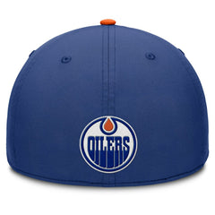 Edmonton Oilers Fanatics Authentic Pro Rink Team Code Flex Hat Royal/Orange