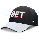 Detroit Red Wings Fanatics Authentic Pro Rink Team Code Flex Hat Black/White