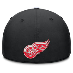 Detroit Red Wings Fanatics Authentic Pro Rink Team Code Flex Hat Black/White