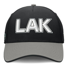 Los Angeles Kings Fanatics Authentic Pro Rink Team Code Flex Hat Black/Gray