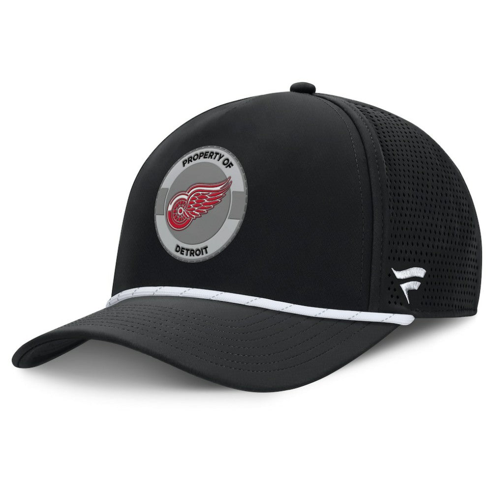 Detroit Red Wings Fanatics Authentic Pro Rink Adjustable Hat Black
