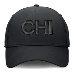 Chicago Blackhawks Fanatics Authentic Pro Road Team Code Flex Hat Black
