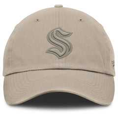 Seattle Kraken Fanatics Authentic Pro Road Adjustable Hat Tan
