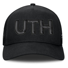 Utah Mammoth Fanatics Authentic Pro Road Team Code Trucker Adjustable Hat Black