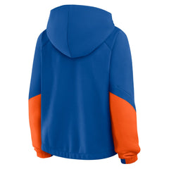New York Mets Women's Oversized Time to Win Pullover Hoodie Royal
