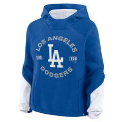 Los Angeles Dodgers Women's Oversized Time to Win Pullover Hoodie Royal