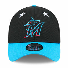 Miami Marlins 2025 MLB All-Star Game 39THIRTY Flex Hat Black/Blue | New Era