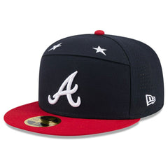 Atlanta Braves 2025 MLB All-Star Game Side Patch 59FIFTY Fitted Hat Navy/Red | New Era