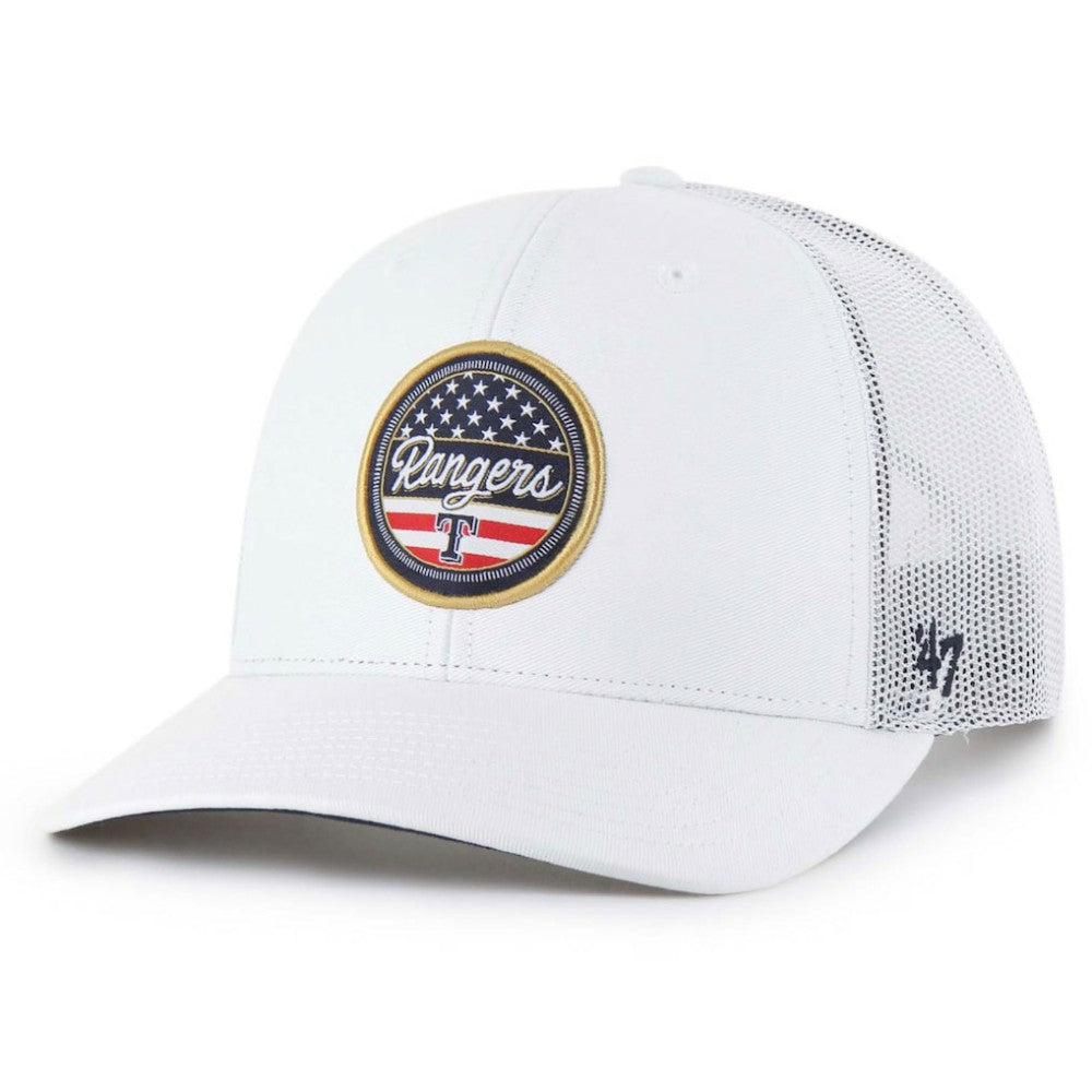 Texas Rangers Homage Adjustable Trucker Hat White | 47 brand
