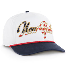New York Yankees Patriotic Overhand Hitch Adjustable Hat White | 47 brand