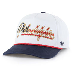 Philadelphia Phillies Patriotic Overhand Hitch Adjustable Hat White | 47 brand