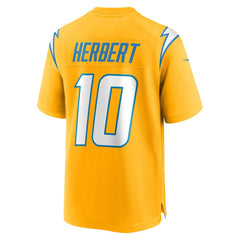 Justin Herbert Los Angeles Chargers Alternate Charger Power Game Player Jersey - Gold