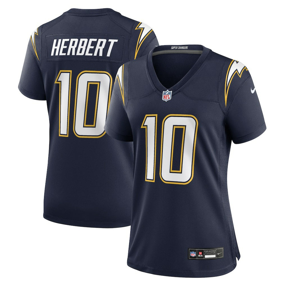 Justin Herbert Los Angeles Chargers Women's Alternate Super Chargers Game Jersey - Navy