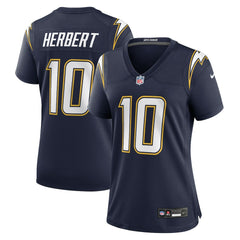 Justin Herbert Los Angeles Chargers Women's Alternate Super Chargers Game Jersey - Navy