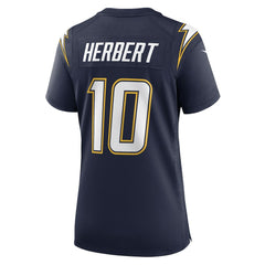 Justin Herbert Los Angeles Chargers Women's Alternate Super Chargers Game Jersey - Navy