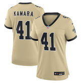 Alvin Kamara New Orleans Saints Women's Gameday Golds Alternate Game Player Jersey - Gold