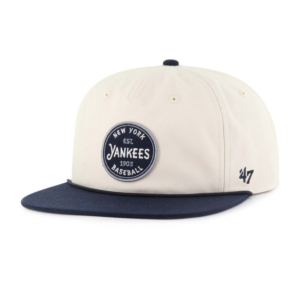 New York Yankees Payson Captain Snapback Hat Natural | 47 brand