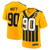 T.J. Watt Pittsburgh Steelers Alternate 1933 Throwback Game Jersey - Gold