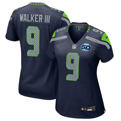 Kenneth Walker III Seattle Seahawks Women's 50th Season Game Jersey - College Navy
